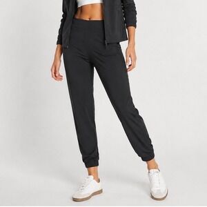 Athleta Brooklyn Lined Jogger Women's 0 Black Travel Athleisure Casual Chic